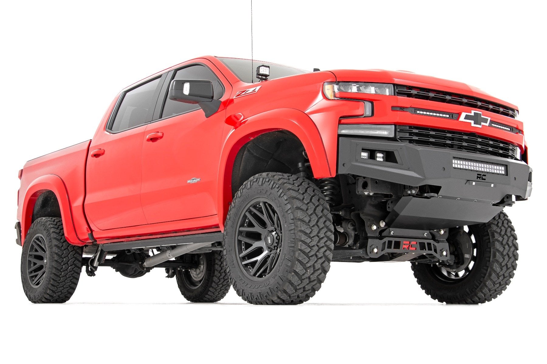 6 Inch Lift Kit Mono Leaf Rear Diesel Chevy Silverado 1500 4WD (22-24) Rough Country-1