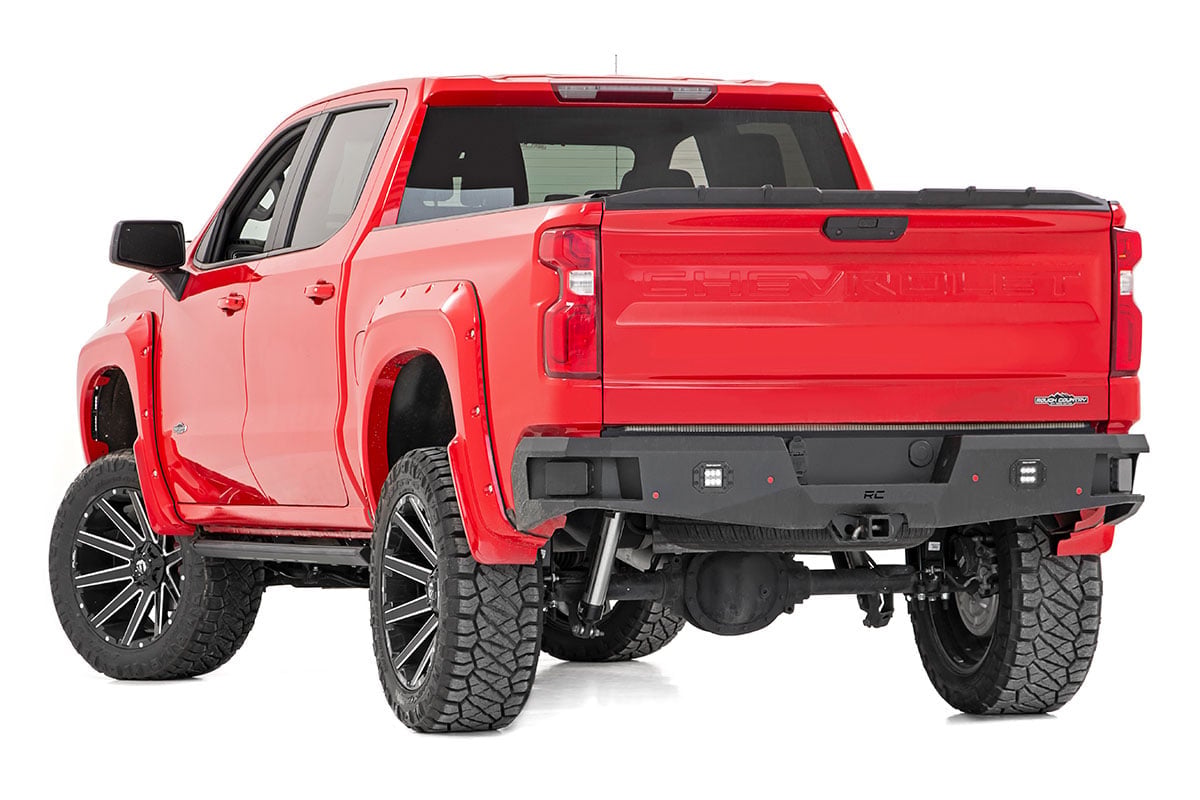 6 Inch Lift Kit Mono Leaf Rear Diesel Chevy Silverado 1500 4WD (22-24) Rough Country-2