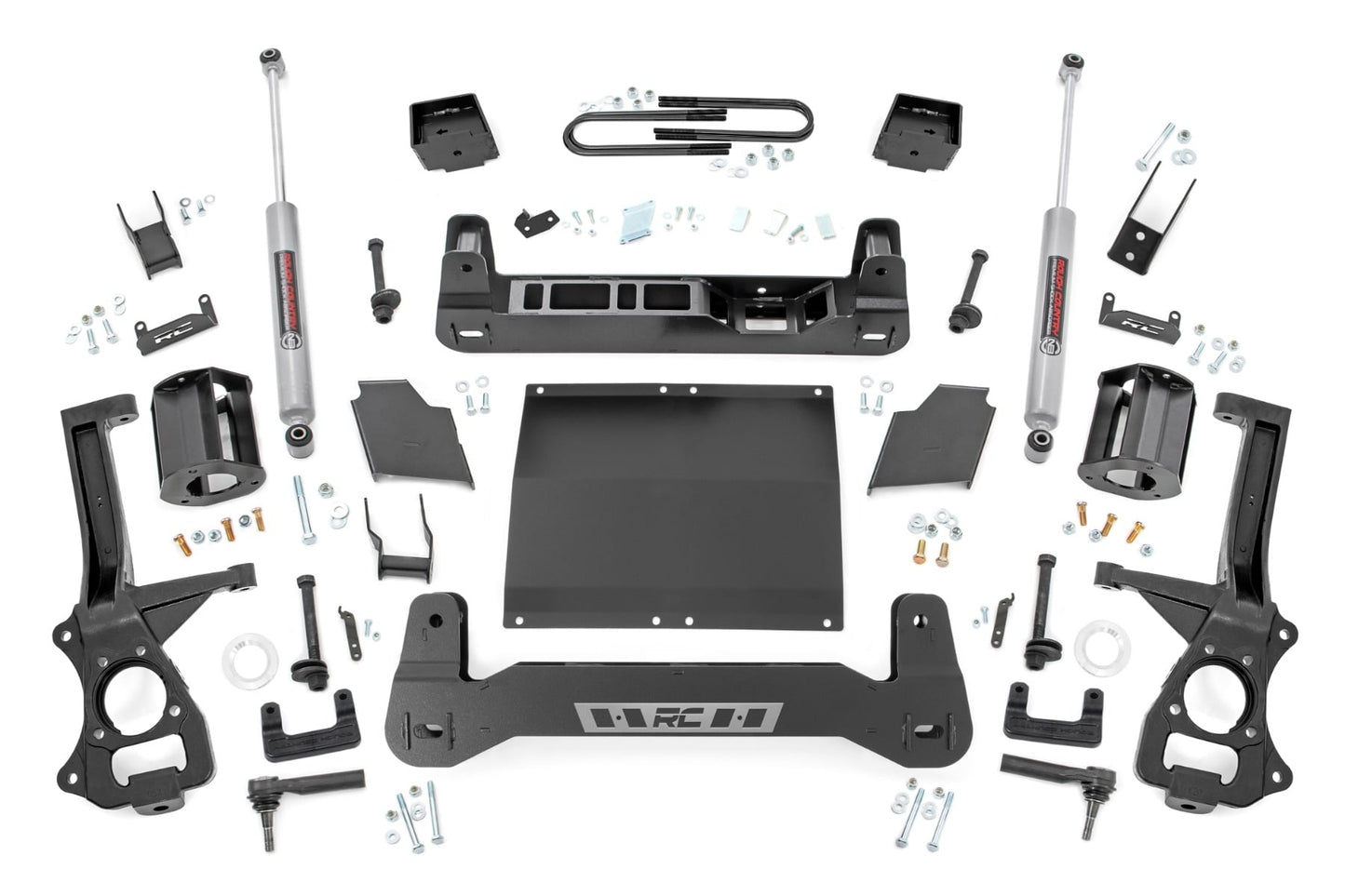 6 Inch Lift Kit Mono Leaf Rear Diesel Chevy Silverado 1500 4WD (25-26) Rough Country