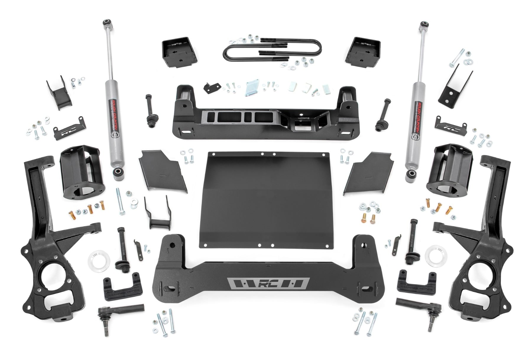 6 Inch Lift Kit Mono Leaf Rear Diesel Chevy Silverado 1500 4WD (25-26) Rough Country