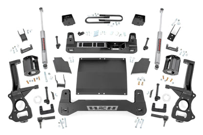 6 Inch Lift Kit Mono Leaf Rear Diesel Chevy Silverado 1500 4WD (25-26) Rough Country