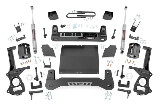 6 Inch Lift Kit Mono Leaf Rear Diesel Chevy Silverado 1500 4WD (25-26) Rough Country