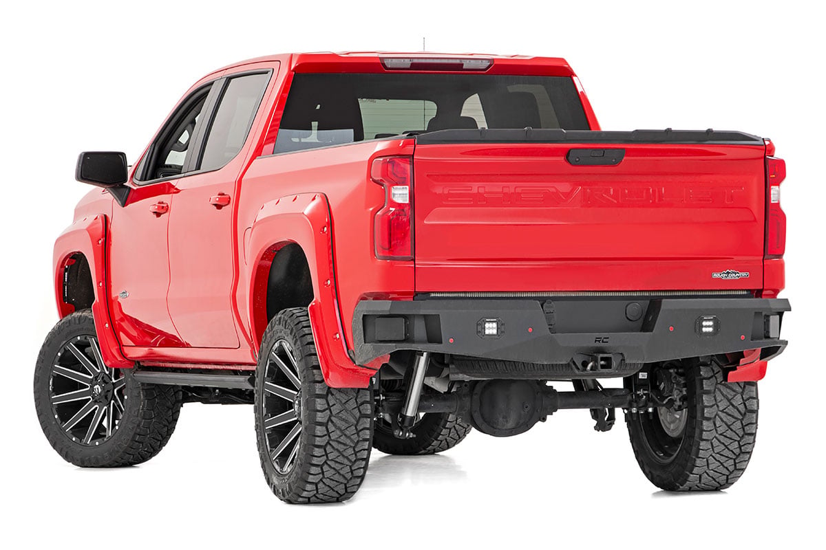 6 Inch Lift Kit Mono Leaf Rear Chevy Silverado 1500 4WD (2022-2024) Rough Country-2