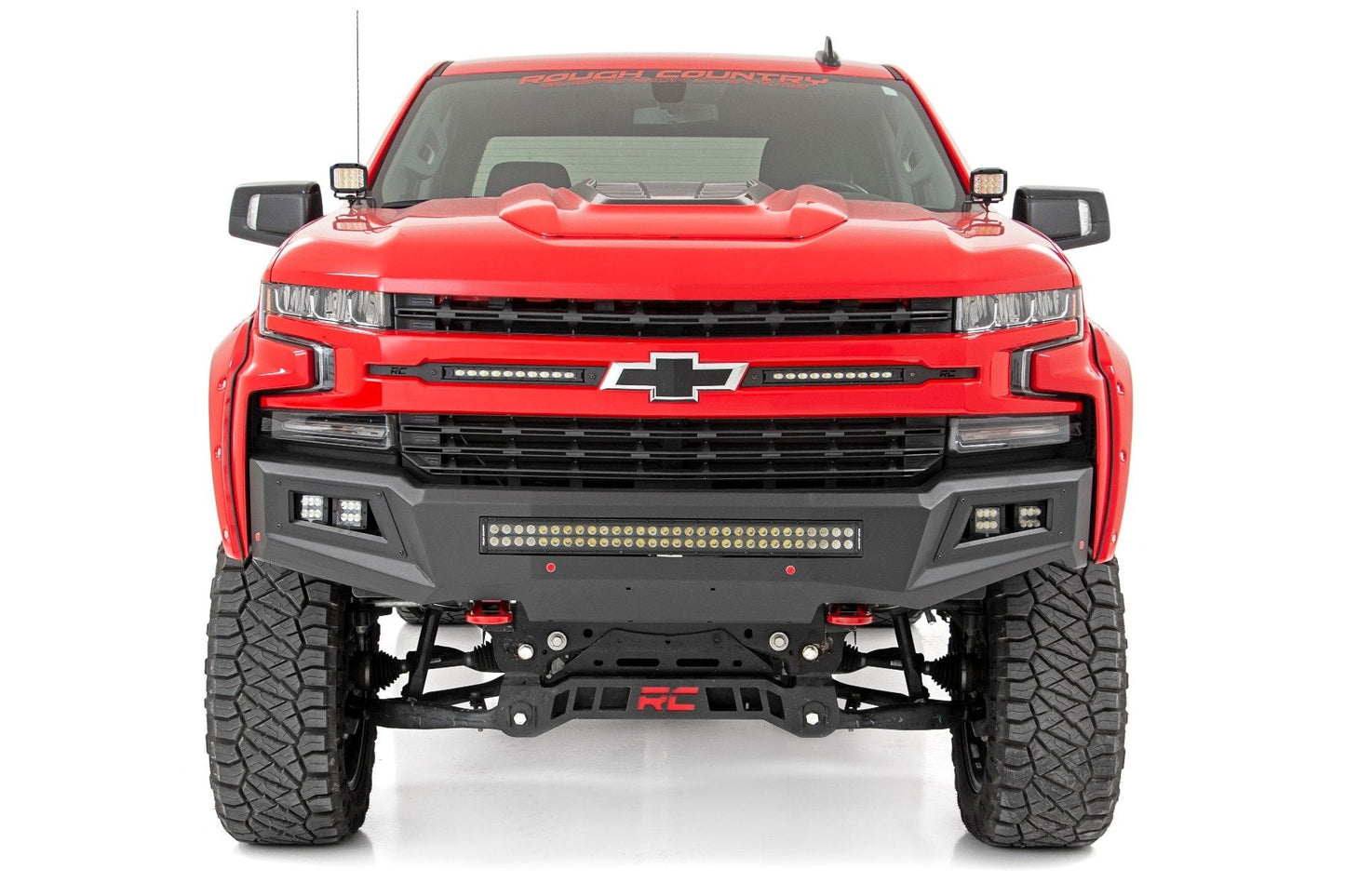 6 Inch Lift Kit Mono Leaf Rear Chevy Silverado 1500 4WD (2022-2024) Rough Country-4