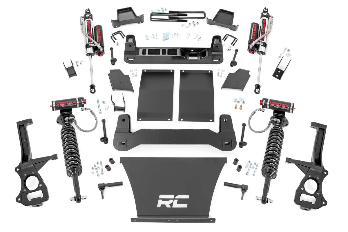 Rough Country 6 Inch Suspension Lift Kit Vertex Shocks 19-20 Silverado/Sierra 1500 4WD/2WD Rough Country