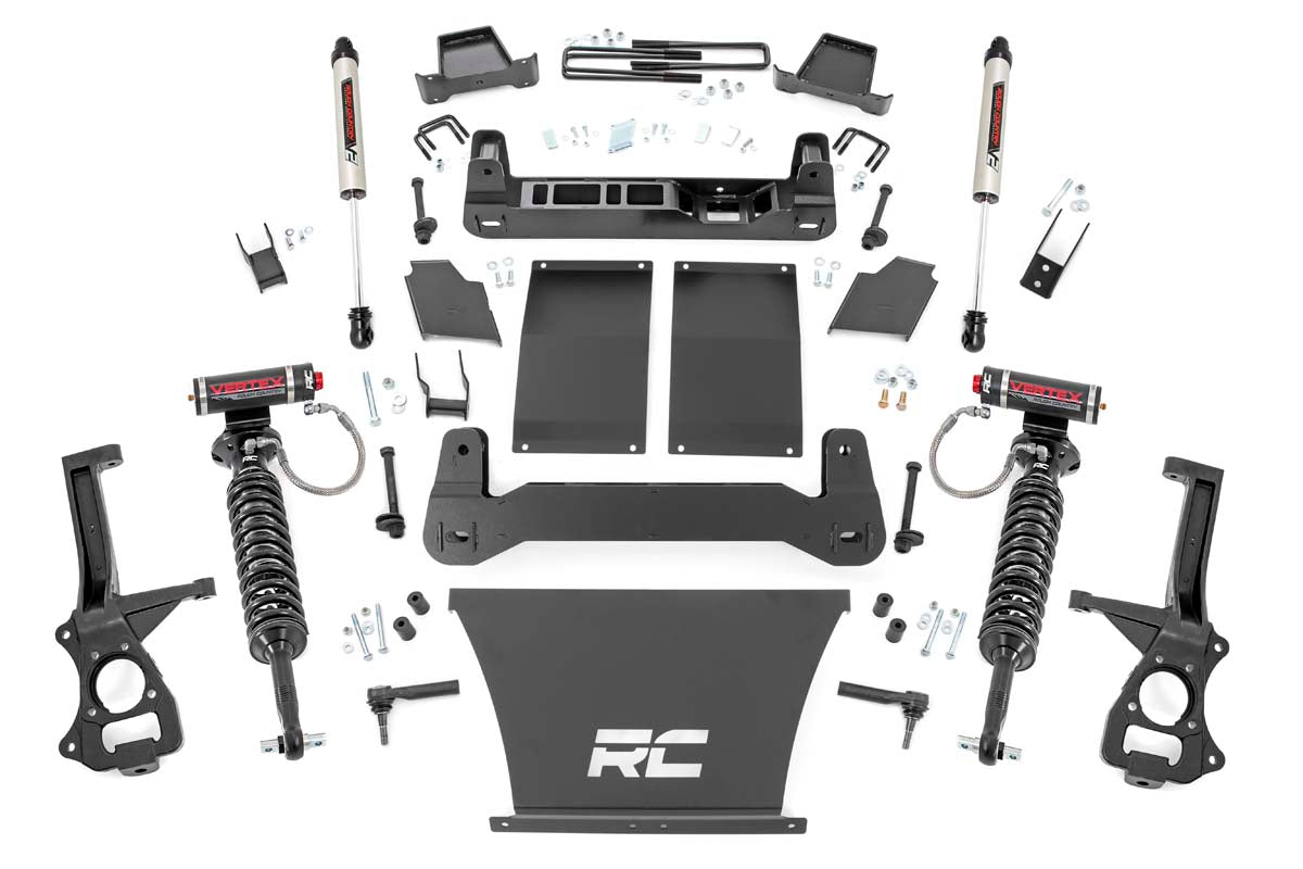 Rough Country 6 Inch Suspension Lift Kit Vertex Coilovers & V2 Shocks 19-20 Silverado/Sierra 1500 4WD/2WD Rough Country