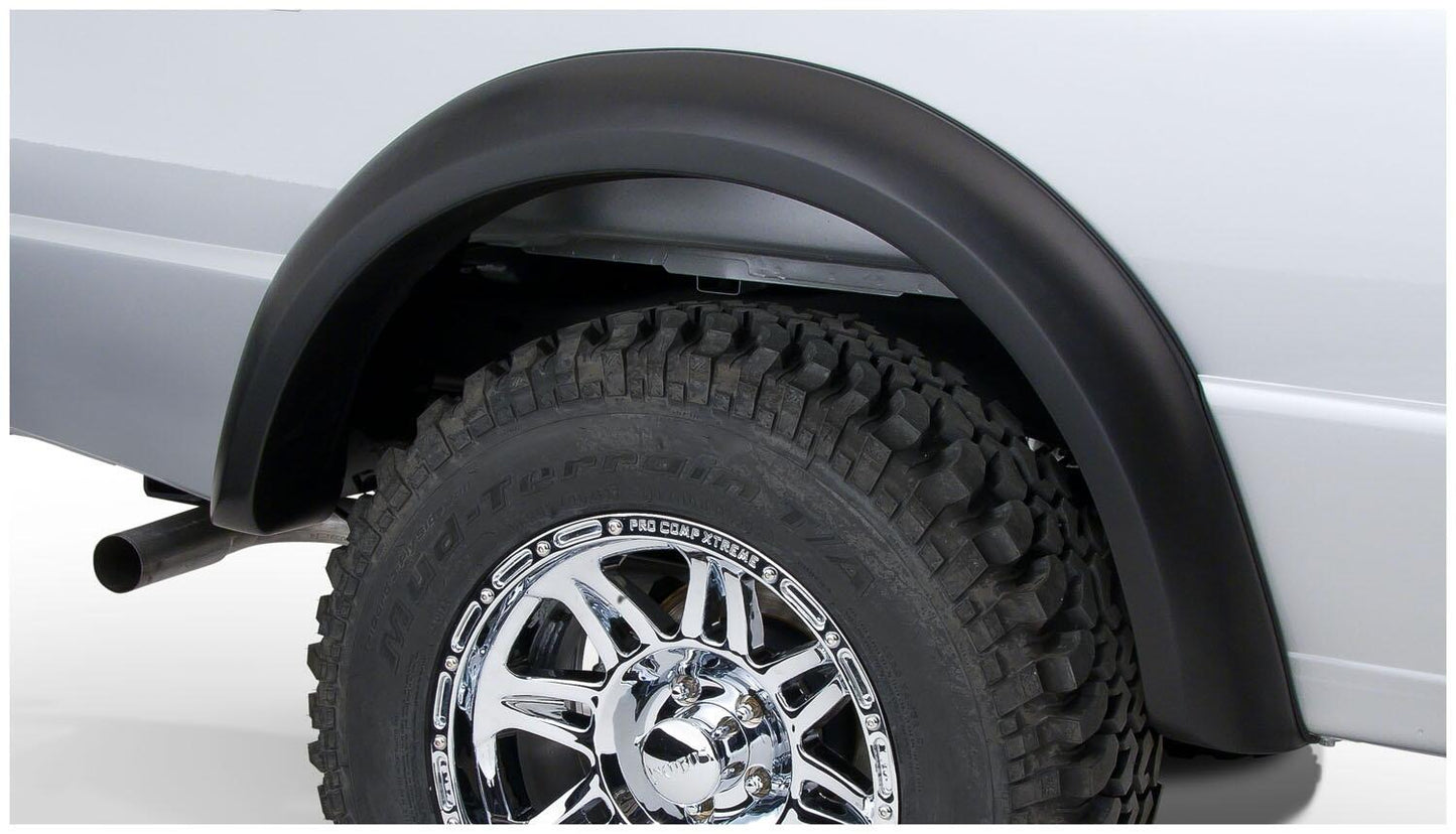 Black Extendafender Style Smooth Finish 4-Piece Fender Flare Set For 1993-2011 Ford Ranger Bushwacker-1