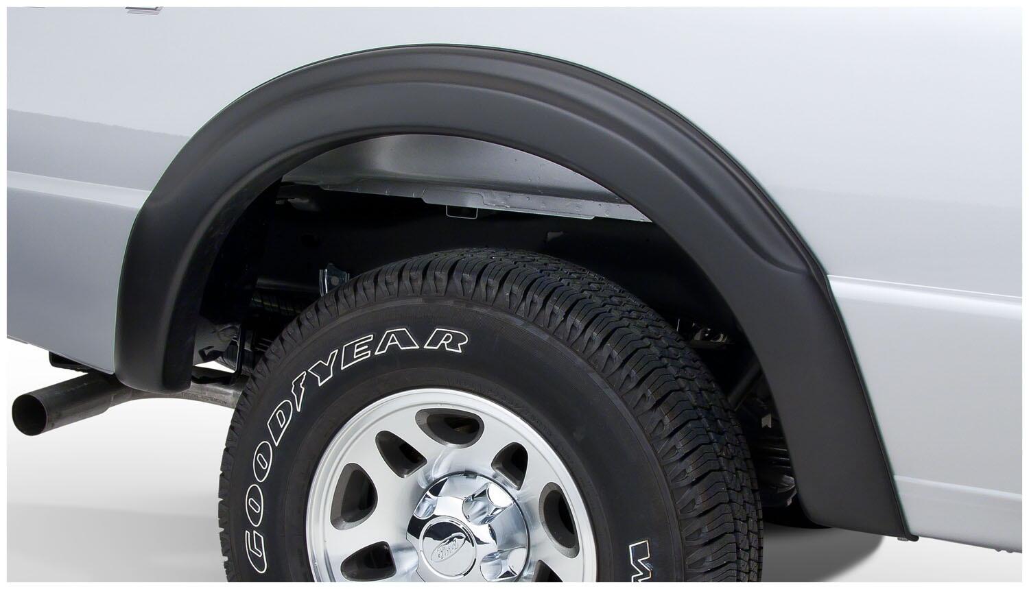 Black OE Style Smooth Finish 4-Piece Fender Flare Set For 1993-2011 Ford Ranger (Excludes FX4) Bushwacker-1