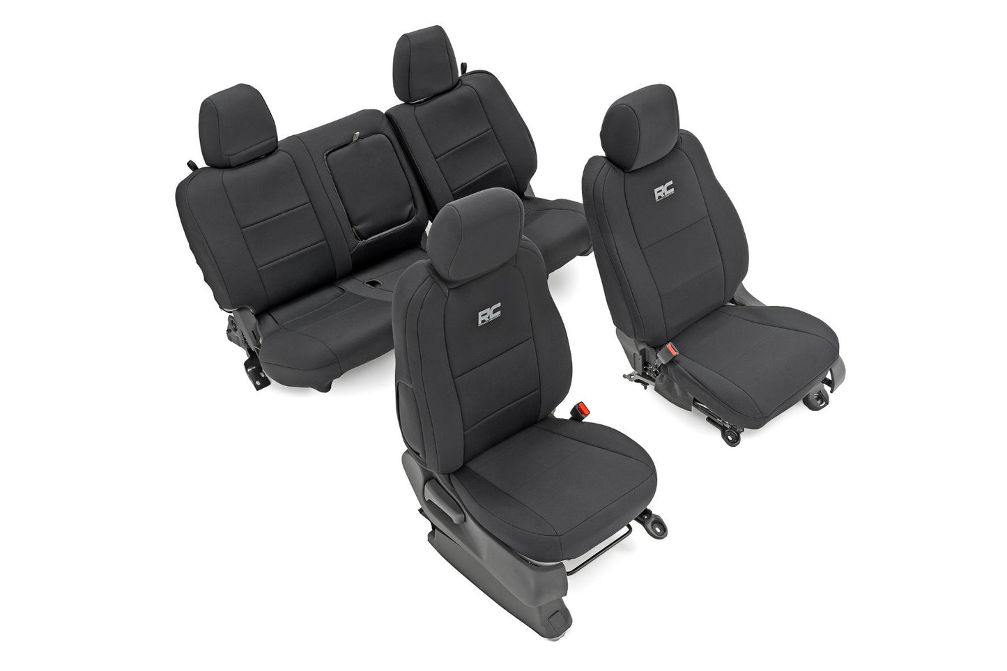 Seat Covers | FR & RR | Crew Cab | Nissan Frontier 2WD/4WD (2022-2024) Rough Country