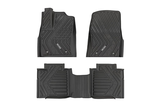 Flex-Fit Floor Mats | FR & RR | CrewMax | Toyota Tundra 2WD/4WD (2022-2025) Rough Country