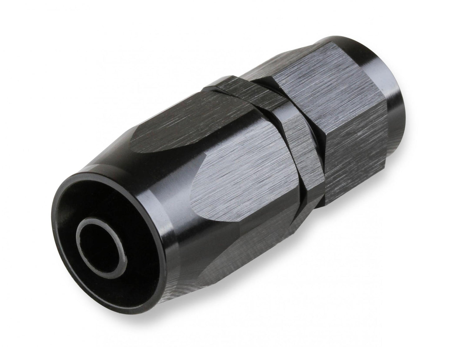 Straight Swivel Hose End -10 AN Black Satin Anodized Finish Mr Gasket