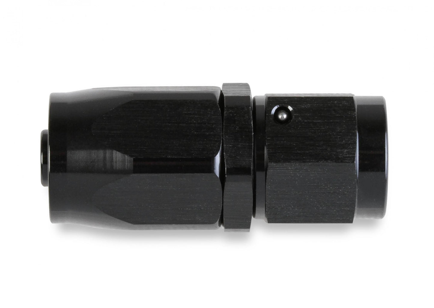 Straight Swivel Hose End -10 AN Black Satin Anodized Finish Mr Gasket-1