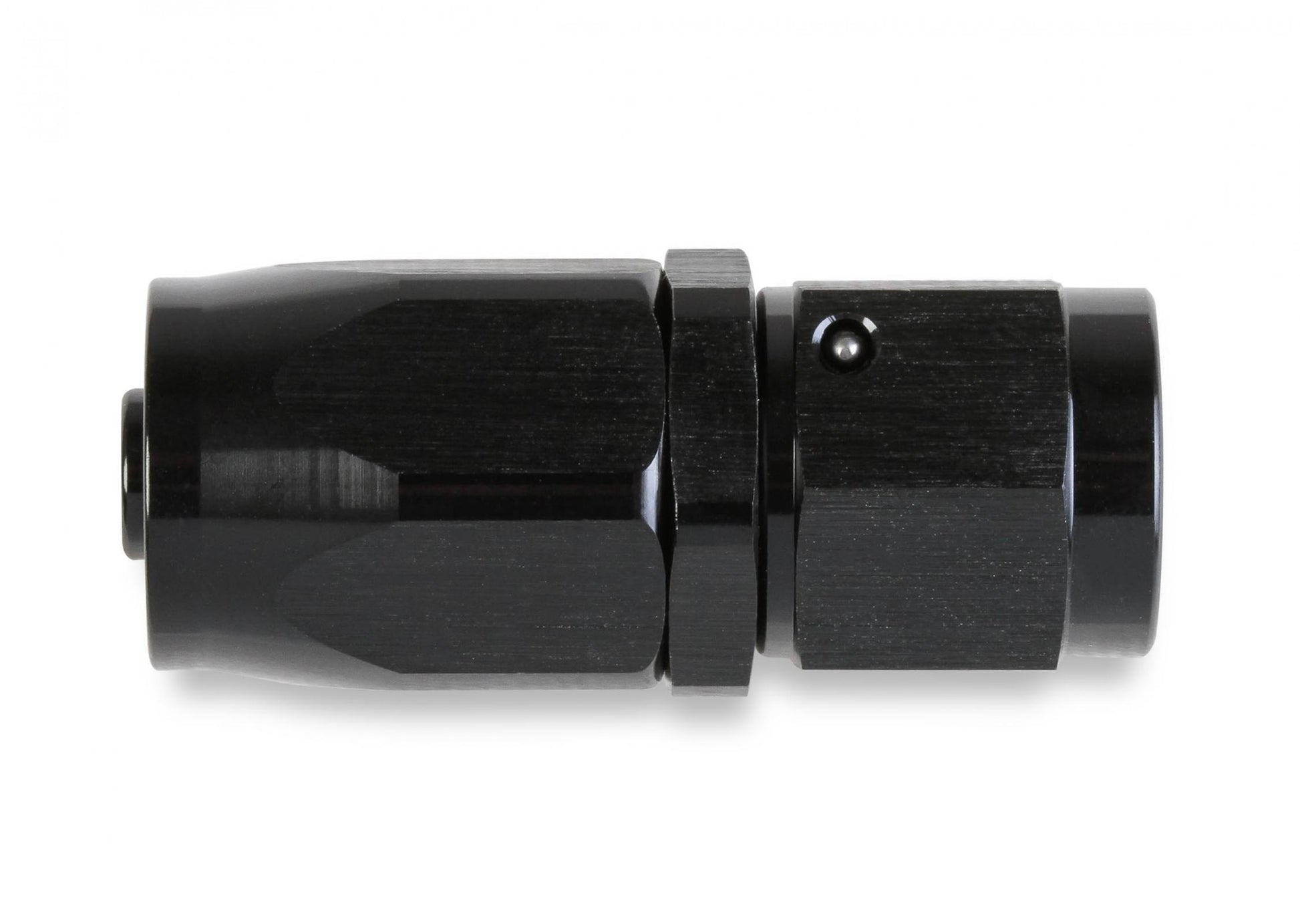 Straight Swivel Hose End -10 AN Black Satin Anodized Finish Mr Gasket-1