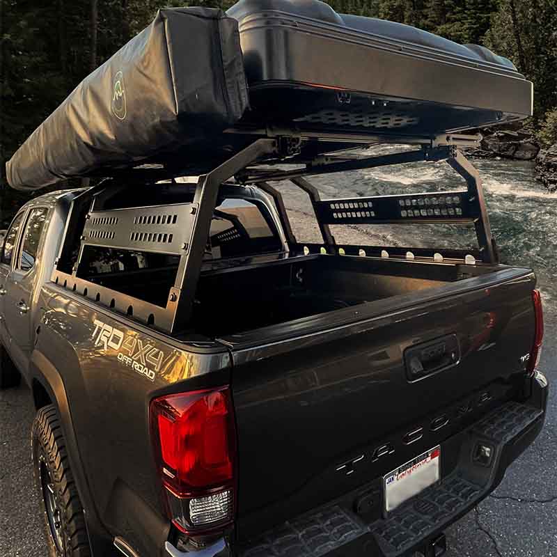 Overland Vehicle Systems Discovery Rack with Side Cargo Plates, With Front Cargo Tray Overland Vehicle Systems