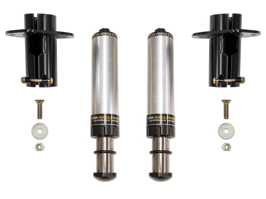 2020-2023 Jeep Gladiator/2018-2023 Wrangler JL/2007-2018 Wrangler JK Front 2.0 Hydraulic Bump Stop Kit ICON Vehicle Dynamics-1