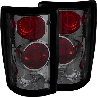 Tail Light Set Smoke Lens Pair This Is A 3 Bulb Housing Ford Trucks/SUVs 1995-2006 AnzoUSA