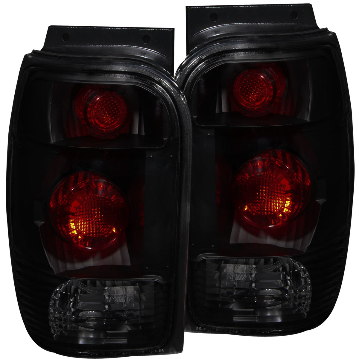 Tail Light Set Dark Smoke Lens Pair Does Not Fit Explorer Sport Models Ford Explorer 1998-2001, Mercury Mountaineer 1998-2001 AnzoUSA