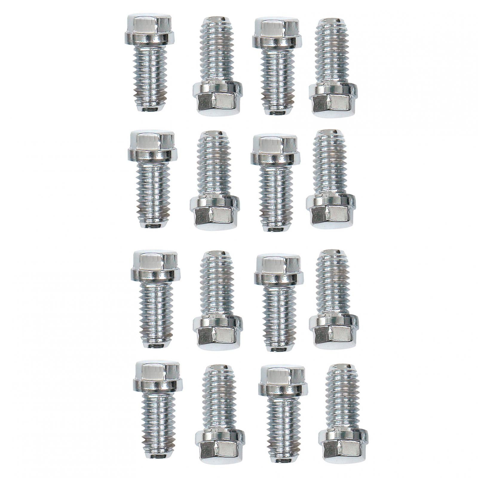 Stainless Steel Header Bolts Fits 1965-1990 Chevrolet 396-454 Big Block and 1962-2001 Ford 221-351W Mr Gasket