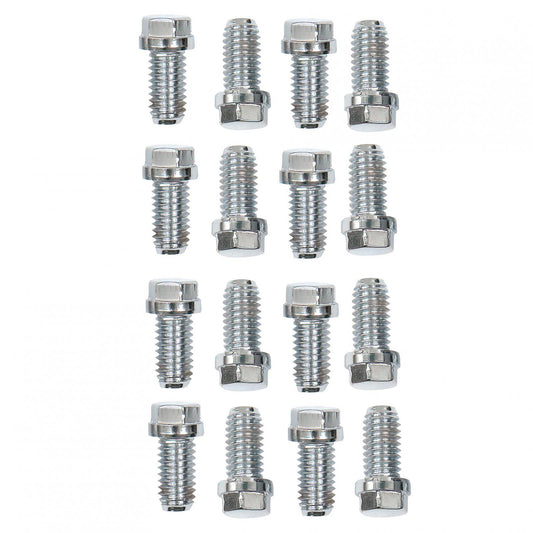 Stainless Steel Header Bolts Fits 1965-1990 Chevrolet 396-454 Big Block and 1962-2001 Ford 221-351W Mr Gasket