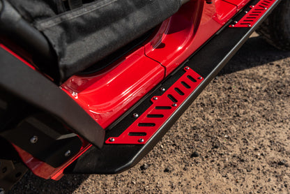 Jeep Rock Sliders 2020-2025 Jeep Gladiator Sliders with Body Cladding 4 Door Bodyguard Bumpers-1
