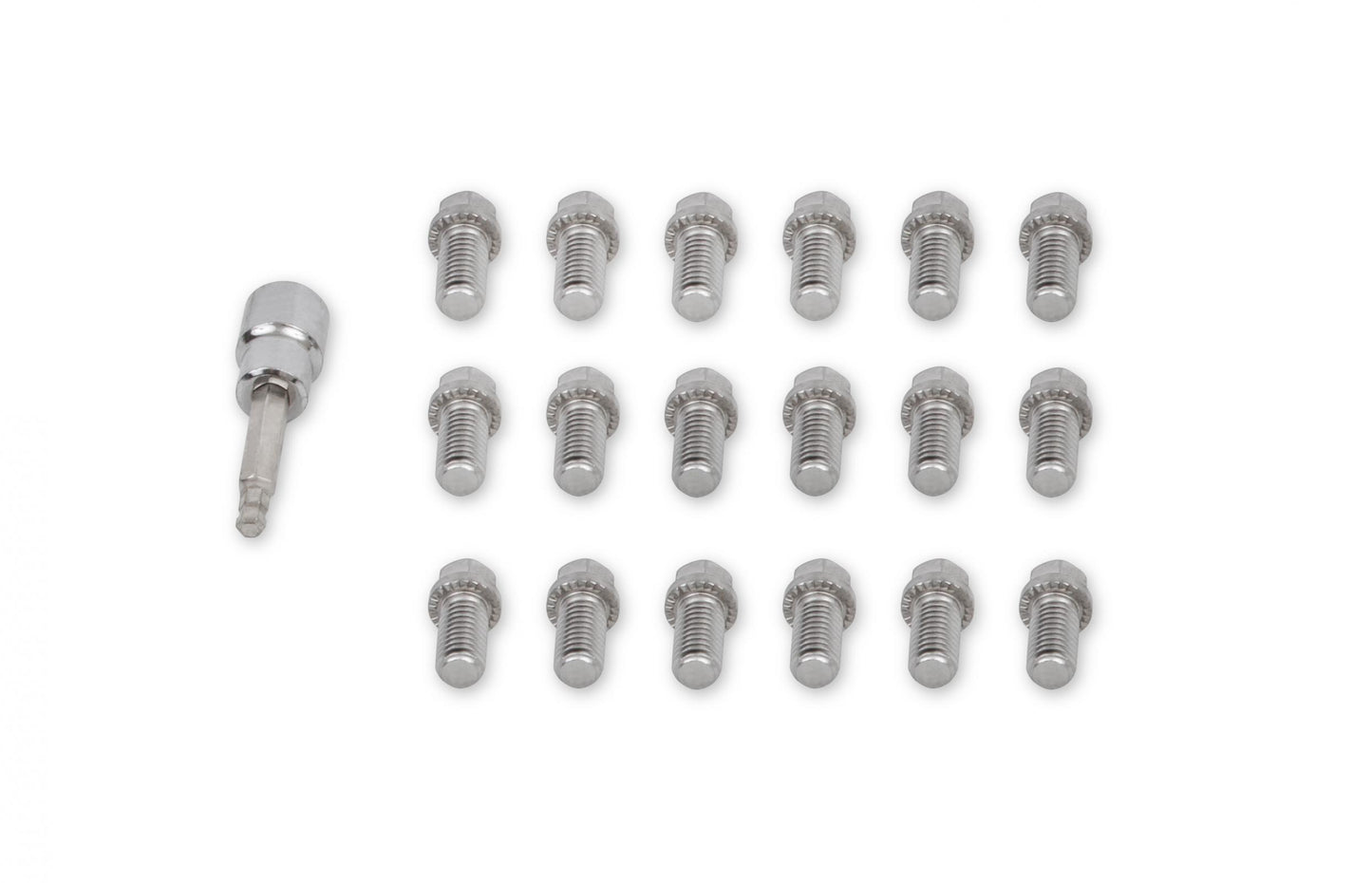 Headlock Locking Header Bolts 3/8-16 x 3/4 Inch Set of 16 Fits Chevrolet Big Block 396-454, Ford 289-351W, 426 Hemi, Ford 429/460 Mr Gasket-2