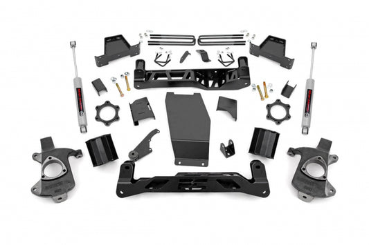 Rough Country 6 Inch Suspension Lift Kit w/N3 14-18 Silverado/Sierra 1500 4WD Rough Country