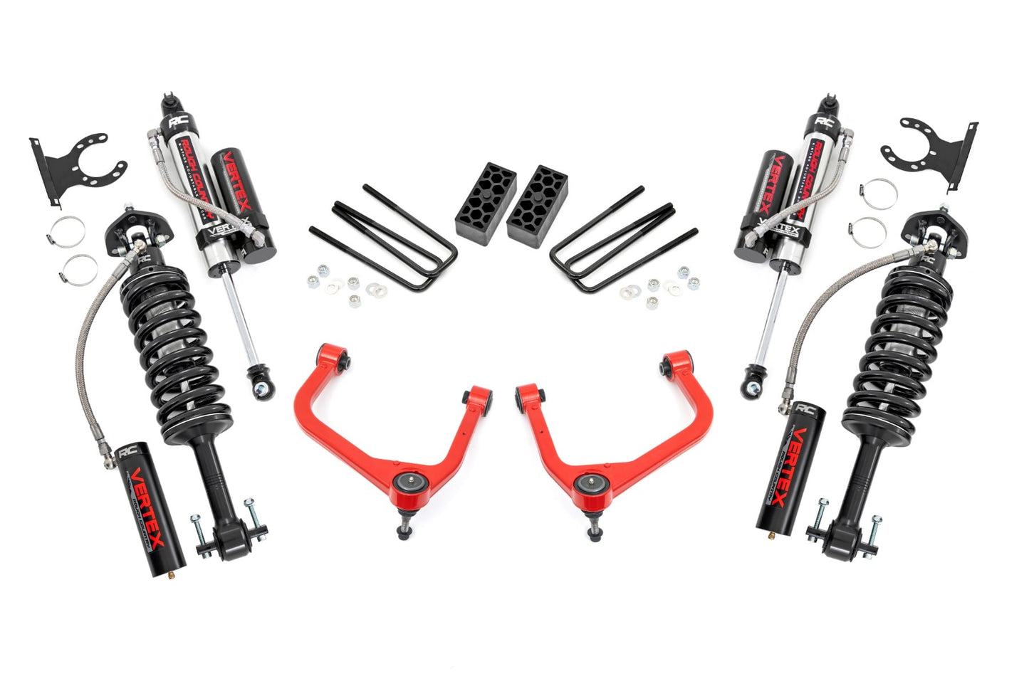 3.5 Inch Lift Kit Vertex Red GMC Sierra 1500 2WD/4WD (2019-2025) Rough Country