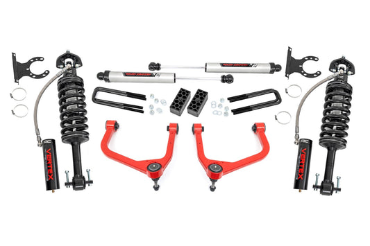 3.5 Inch Lift Kit Vertex/V2 Red GMC Sierra 1500 2WD/4WD (2019-2025) Rough Country
