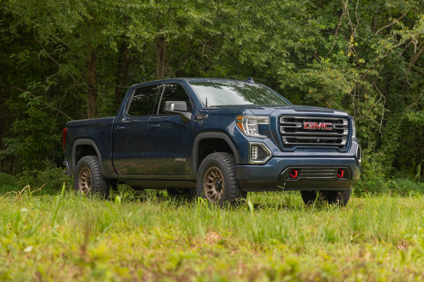 3.5 Inch Lift Kit Vertex/V2 Red GMC Sierra 1500 2WD/4WD (2019-2025) Rough Country-3