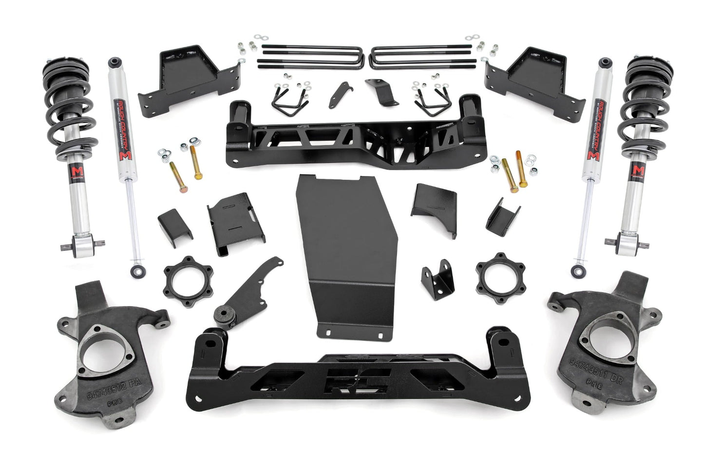 6 Inch Lift Kit Alu/Stamp Steel M1 Struts/M1 Silverado/Sierra 1500 (14-18 & Classic) Rough Country