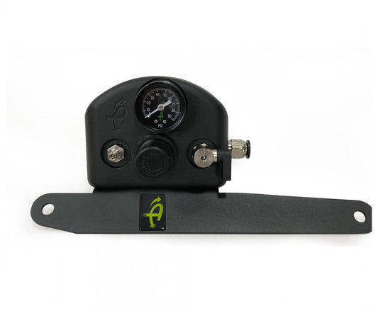Gladiator Tire Inflator System 4 Tire For 19-25 Jeep Gladiator W/Engine Mount With Box, Fittings, Hoses and Storage Bag Black Up Down Air