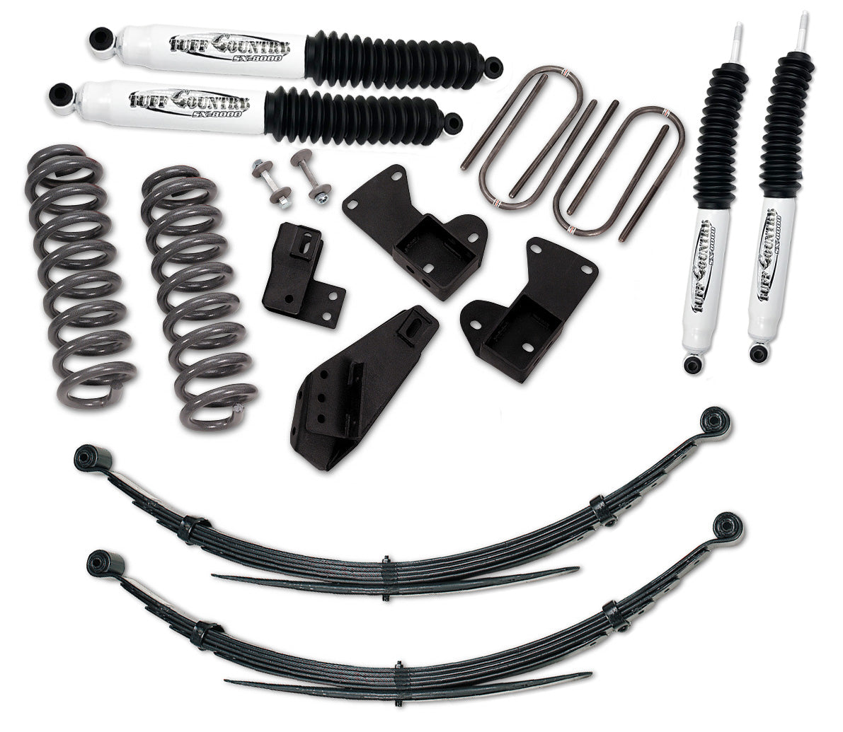 2.5 Inch Lift Kit 81-96 Ford F150/Bronco with Rear Leaf Springs Tuff Country