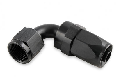 Swivel Hose End -6 AN 90 Degree Swivel Hose End Black Black Satin Anodized Finish Mr Gasket-2