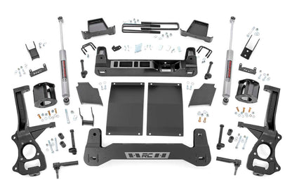6.0 Inch Suspension Lift Kit Strut Spacers Diesel 19-20 GMC 1500 PU 4WD/2WD Rough Country