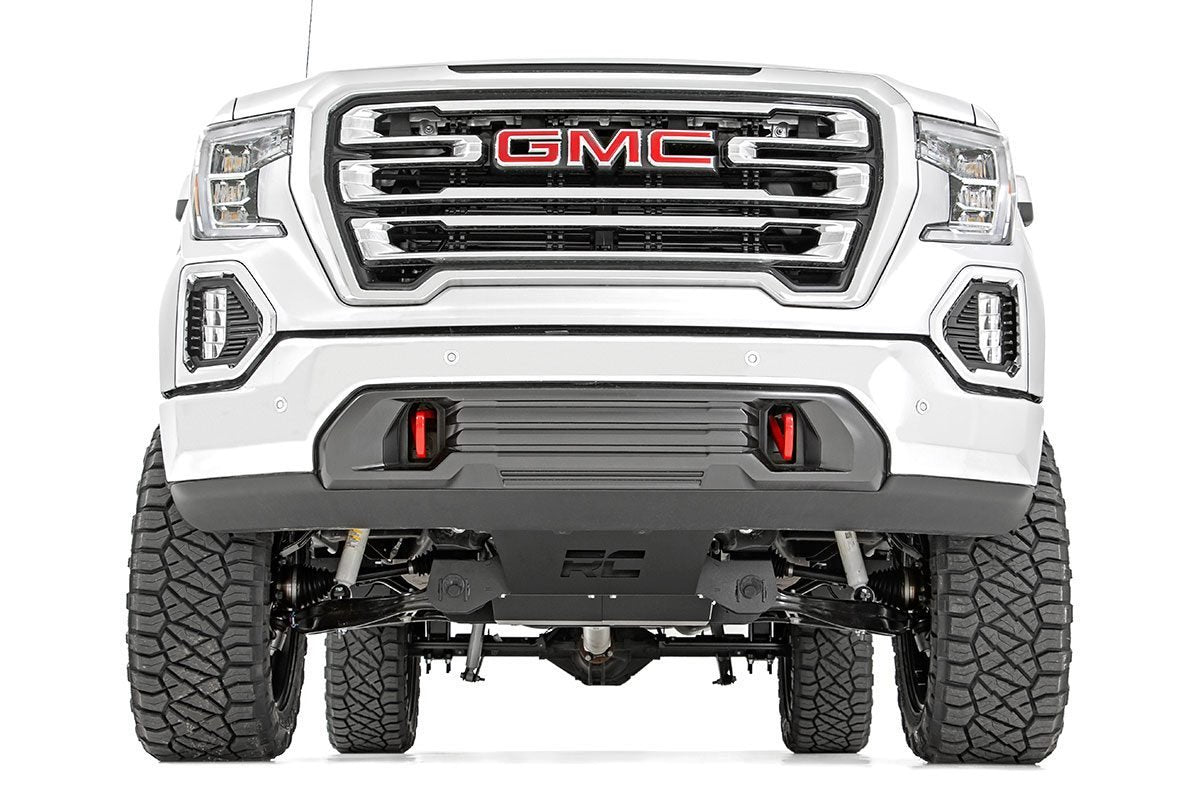 6 Inch Suspension Lift Kit Strut Spacers No Adaptive Ride Control V2 Monotube Shocks 19-20 GMC Silverado/Sierra 1500 4WD/2WD Rough Country-2