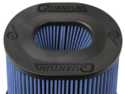 Quantum Intake Replacement Air Filter w/ Pro 5R Media 5 Inch F x (10x8-3/4) Inch B x (6-3/4x5-1/2) T (Inverted) x 9 Inch H aFe Power-3