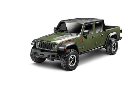 Trailline Front Stubby Bumper Textured Black 2018-2026 Jeep Wrangler JL 2020-2025 Jeep Gladiator Go Rhino-4