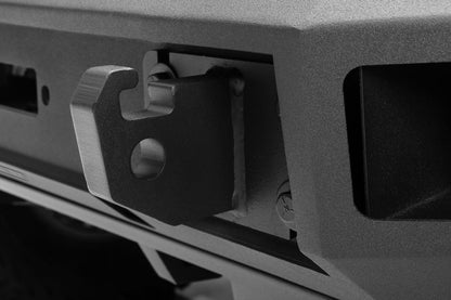 Trailline Bumper Fairlead Mount Plate Textured Black 2018-2026 Jeep Wrangler JL 2020-2025 Jeep Gladiator Go Rhino-1
