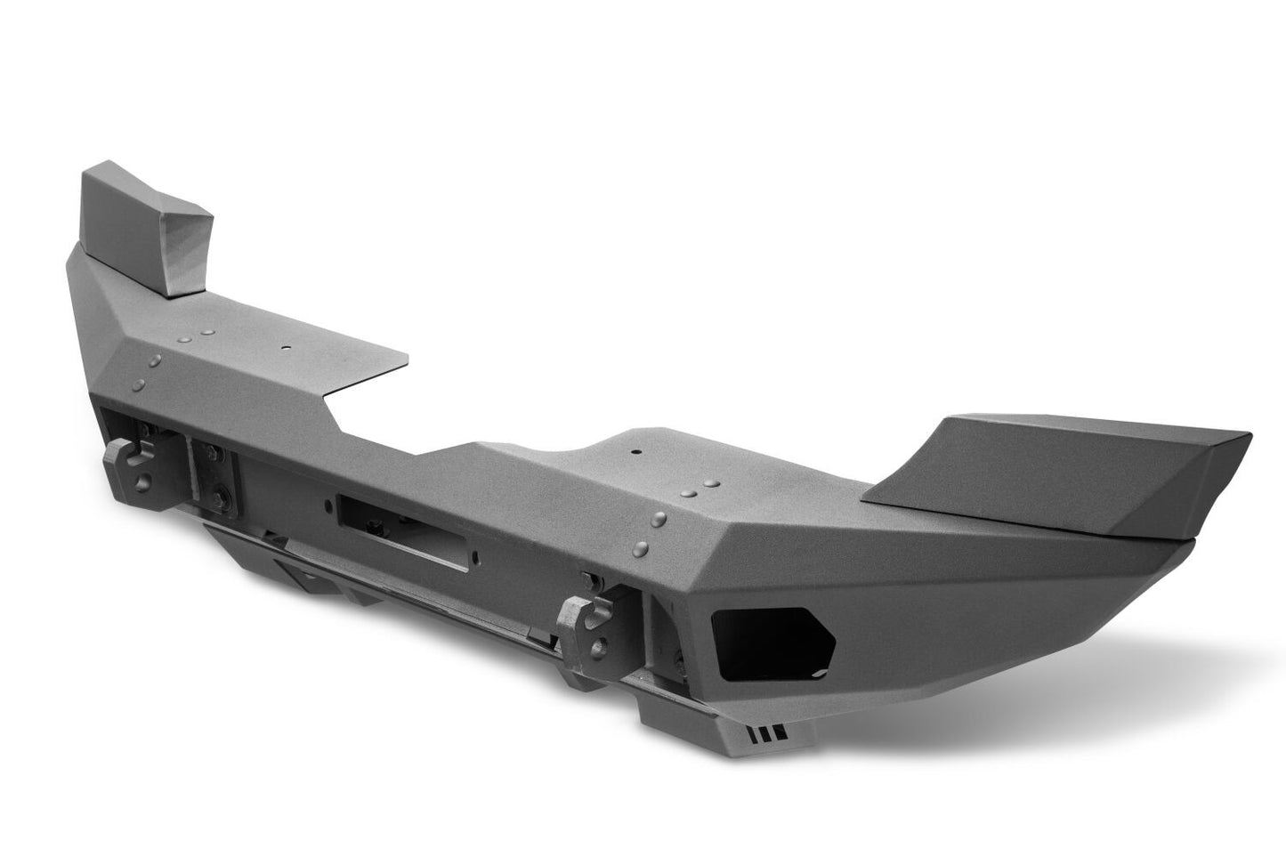 Trailline Bumper Fairlead Mount Plate Textured Black 2018-2026 Jeep Wrangler JL 2020-2025 Jeep Gladiator Go Rhino-11