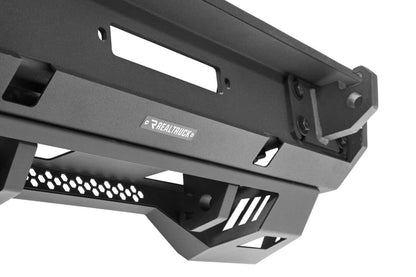 Trailline Bumper Fairlead Mount Plate Textured Black 2018-2026 Jeep Wrangler JL 2020-2025 Jeep Gladiator Go Rhino-5
