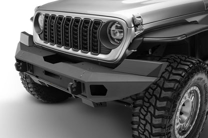 Trailline Bumper Fairlead Mount Plate Textured Black 2018-2026 Jeep Wrangler JL 2020-2025 Jeep Gladiator Go Rhino-6
