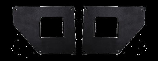 BRJ40 Light Plates for Straight End Caps (3 Inch) Textured Black For 2007-2018 Jeep Wrangler JK Go Rhino