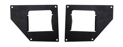 BRJ40 Light Plates for Straight End Caps (4 Inch) Textured Black For 2007-2018 Jeep Wrangler JK Go Rhino