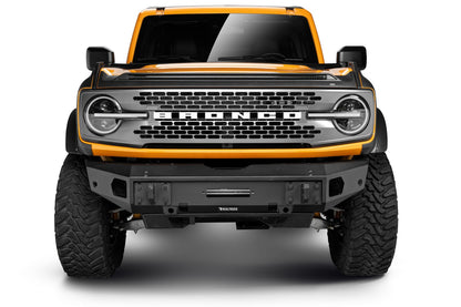 Trailline Bumper Fairlead Mount Plate Textured Black 2021-2025 Ford Bronco Go Rhino-8
