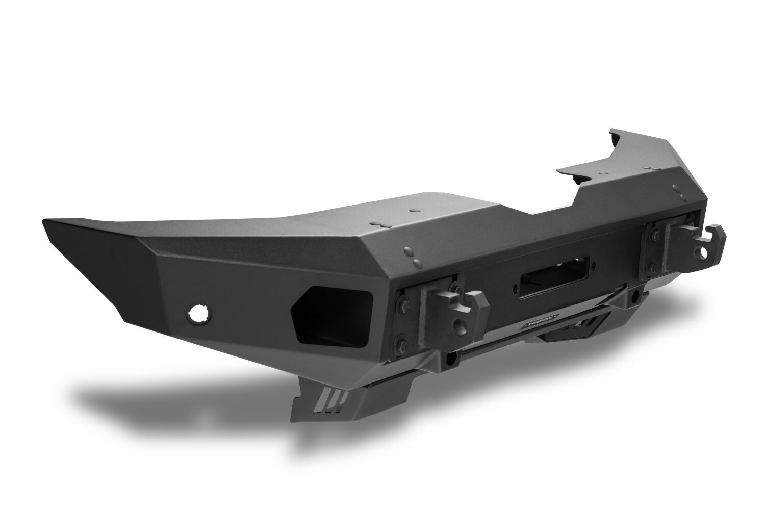 Trailline Bumper Fairlead Mount Plate Textured Black 2021-2025 Ford Bronco Go Rhino-9