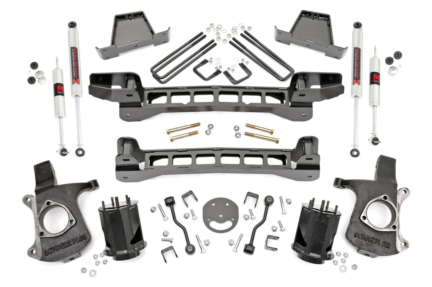 6 Inch Lift Kit M1 Shocks Silverado/Sierra 1500 2WD (99-06 & Classic) Rough Country