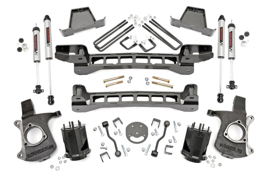 Rough Country 6 Inch GM Suspension Lift Kit w/V2 Shocks 99-06 1500 PU 2WD Rough Country