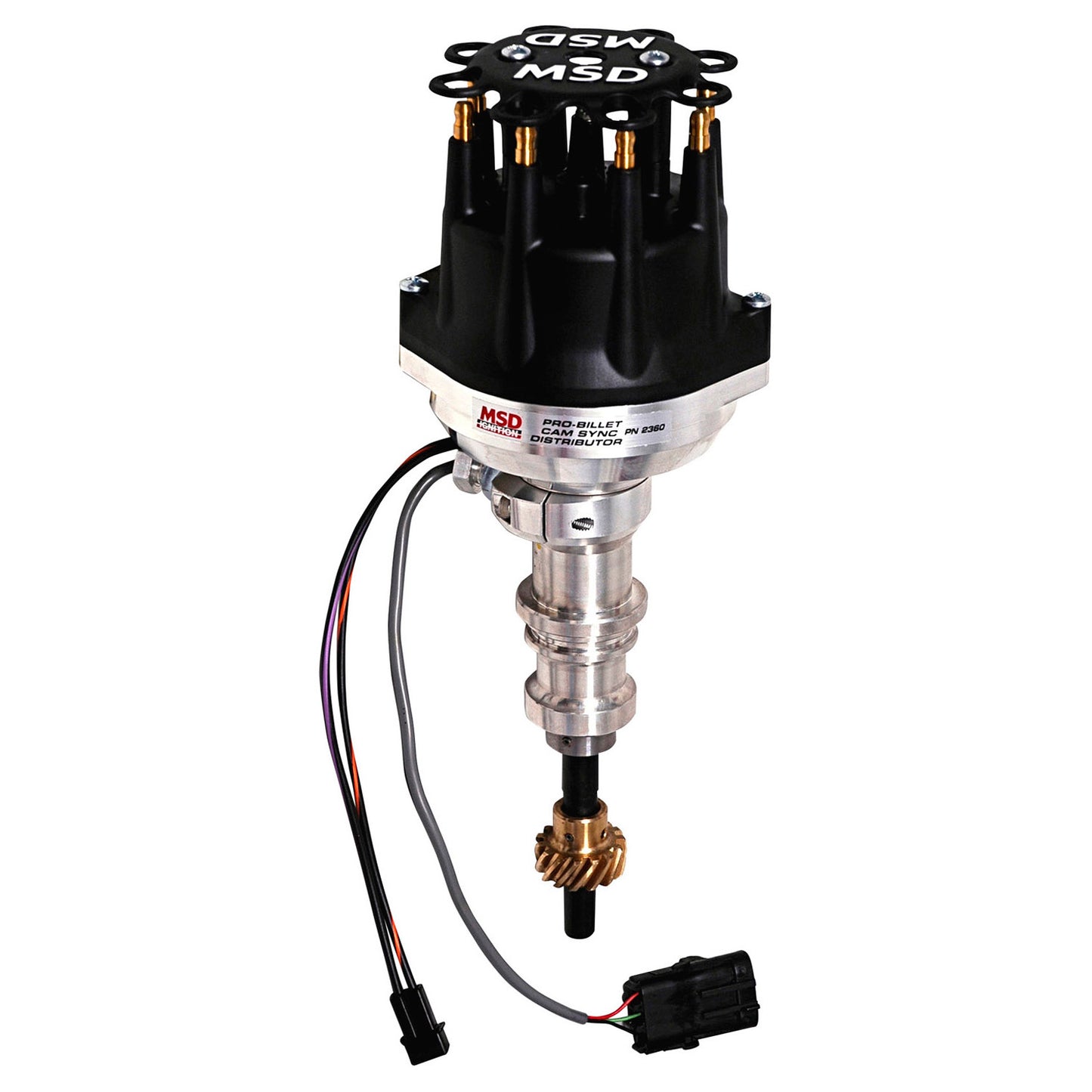 Pro-Billet Cam Sync Distributor, Ford 289/302, Bronze Gear Dual Signal Distributor With Hall-Effect Cam Sync And Magnetic Crank Pickup And Includes A Bronze Gear. Must Be Used With An 6, 7 Or 8-Series MSD Ignition