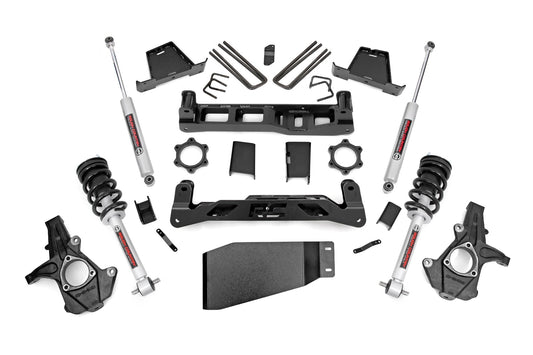 Rough Country 6.0 Inch GM Suspension Lift Kit w/ N3 Loaded Struts and Shocks Rough Country