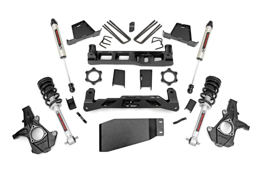 Rough Country 6.0 Inch GM Suspension Lift Kit w/ N3 Loaded Struts and V2 Shocks Rough Country